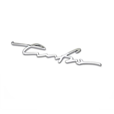 Turbo Auto Emblem 3D Metall Aufkleber Silber - Fahrzeug Tuning für Autos, LKWs