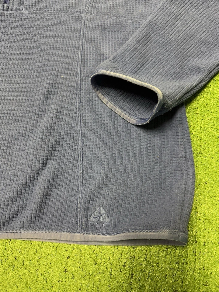 Nike ACG 1/4 Cremallera Rejilla Polar Pullover Camisa Talla X-Grande Púrpura Atlético Senderismo Foto 2 de 4
