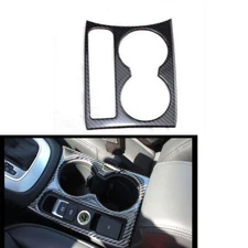 For Audi Q3 2013-2018 Carbon Fiber Center Console Water Cup Holder Panel Cover