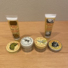 Burt s Bees Sampler Beeswax Banana Almond Milk Coconut Lemon Butter Hand Salve O