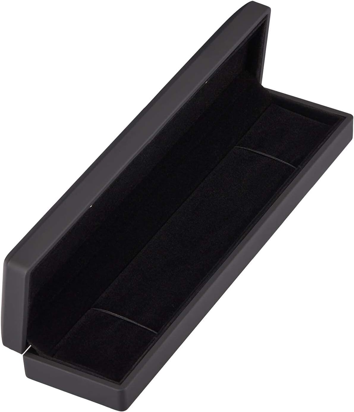 LED Light Jewelry Gift Box Elegant Velvet Necklace Pendant Bracelet