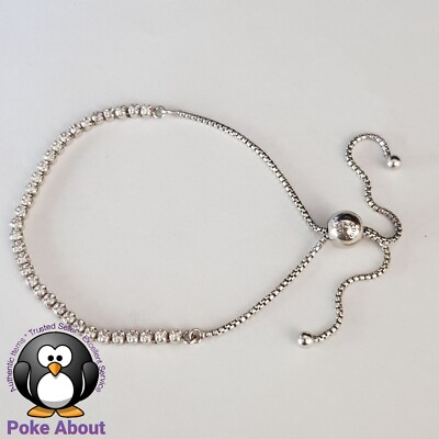 Pandora Timeless Sparkling Slider Cz Fine Strand Tennis Silver