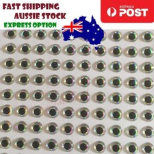 250x 5.5mm Fishing Lure Eye Tiny Size Fly Fishing Crank Bait Artificial Silver F