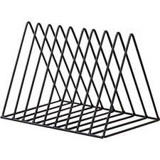 9 Slot Vinyl Record Storage Holder Desktop Magazine Rack Triangle File Holder