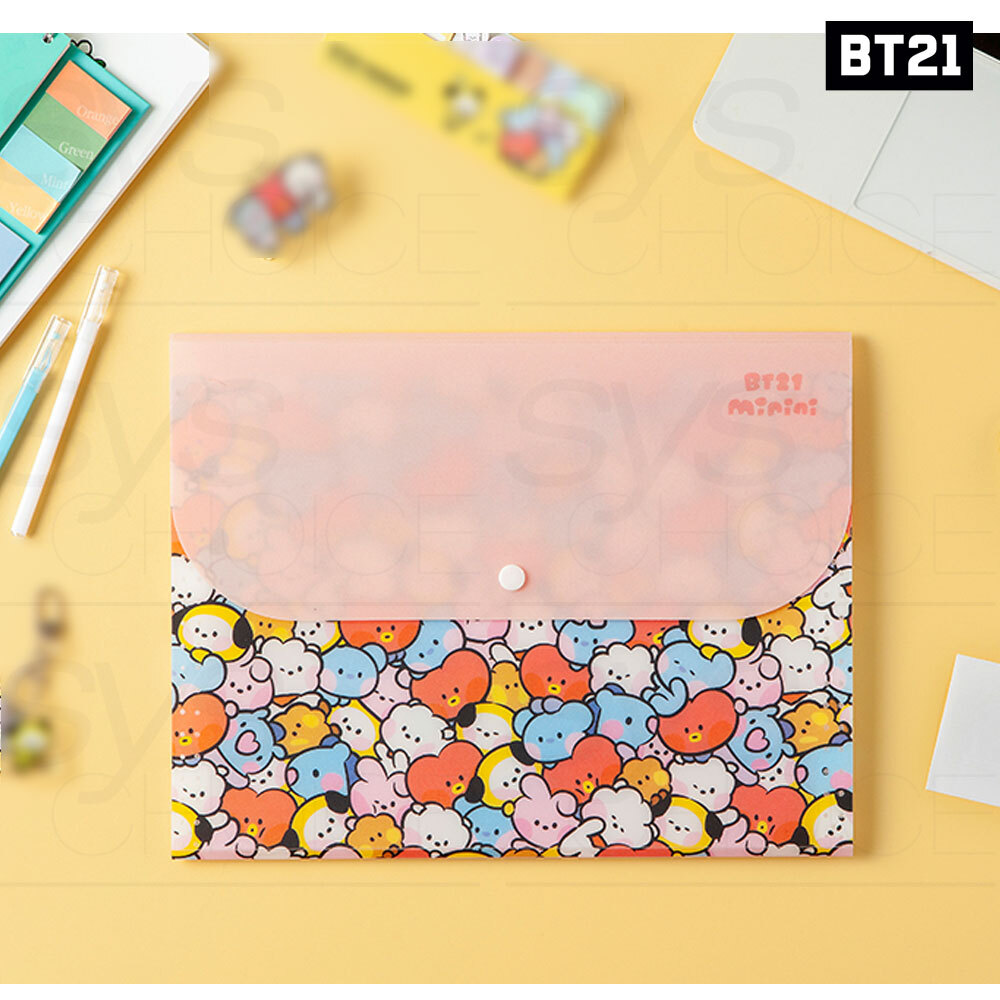 BTS BT21 Official Authentic Goods Document File minini Ver +