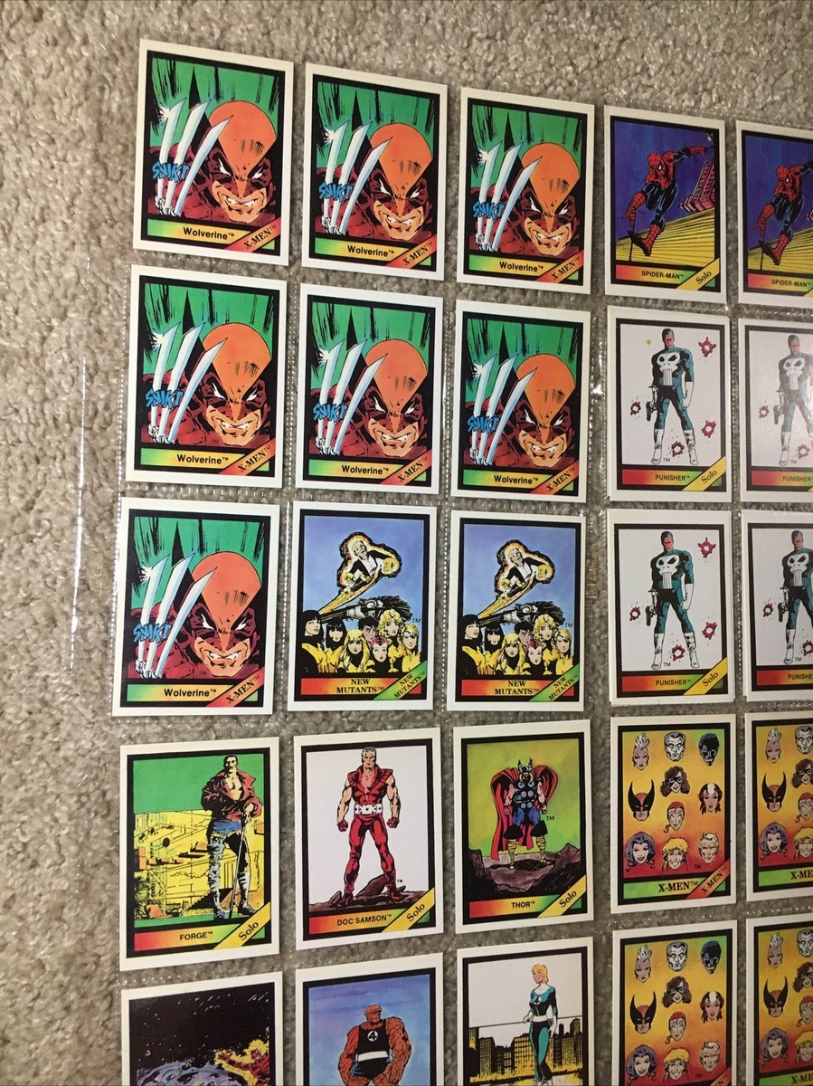 1987 Marvel Universe Cards By Comic Images Lot Of 68 NM Many