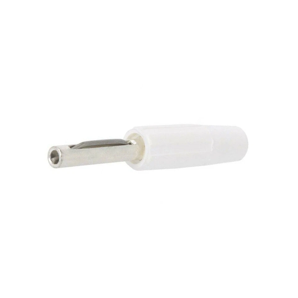 550-0600 Fiche 4mm Bananes 10A 60VDC Blanc Non Isolé 10mΩ DELTRON - Photo 1/1
