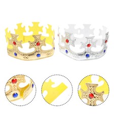 2Pcs Crowns Birthday Crowns for Kids Classroom Paper Crowns for Kids to Decorate