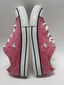Converse One Star Low Top Con Cordones Zapatillas Juniors Niñas Talla 4 Rosa  | eBay