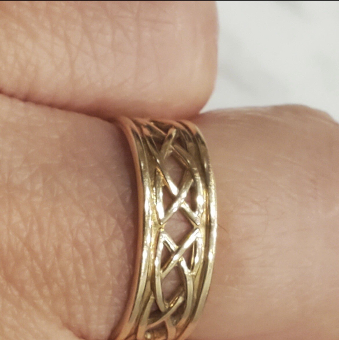 14k Solid Gold Ireland Adjustable Ring Or Toe Ring - image 5