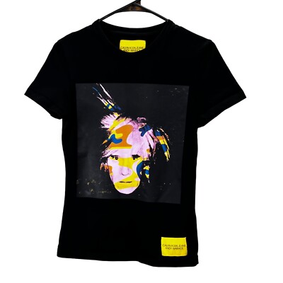 Calvin Klein Jeans x Andy Warhol Self Portraits T Shirt XS Black 