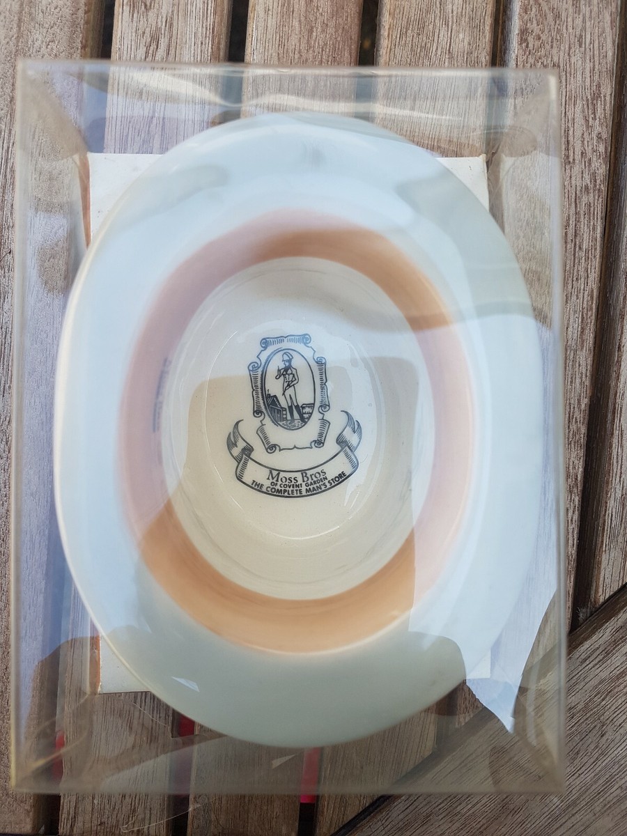 VINTAGE MOSS BROS COVENT GARDEN LONDON CERAMIC ADVERTISING TOP HAT
