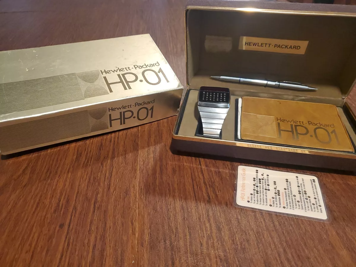 Vintage 1977 Hewlett Packard HP 01 LED Digital Calculator Watch