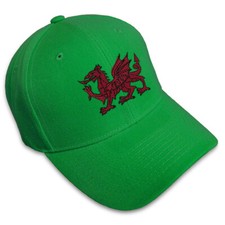Baseball Cap Wales Flag Dragon Seal Embroidery Dad Hats for Men & Women 1 Size