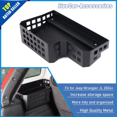 Car Left Side Trunk  Storage Organizer Box Tray For 2024+ Jeep Wrangler JL 4Door