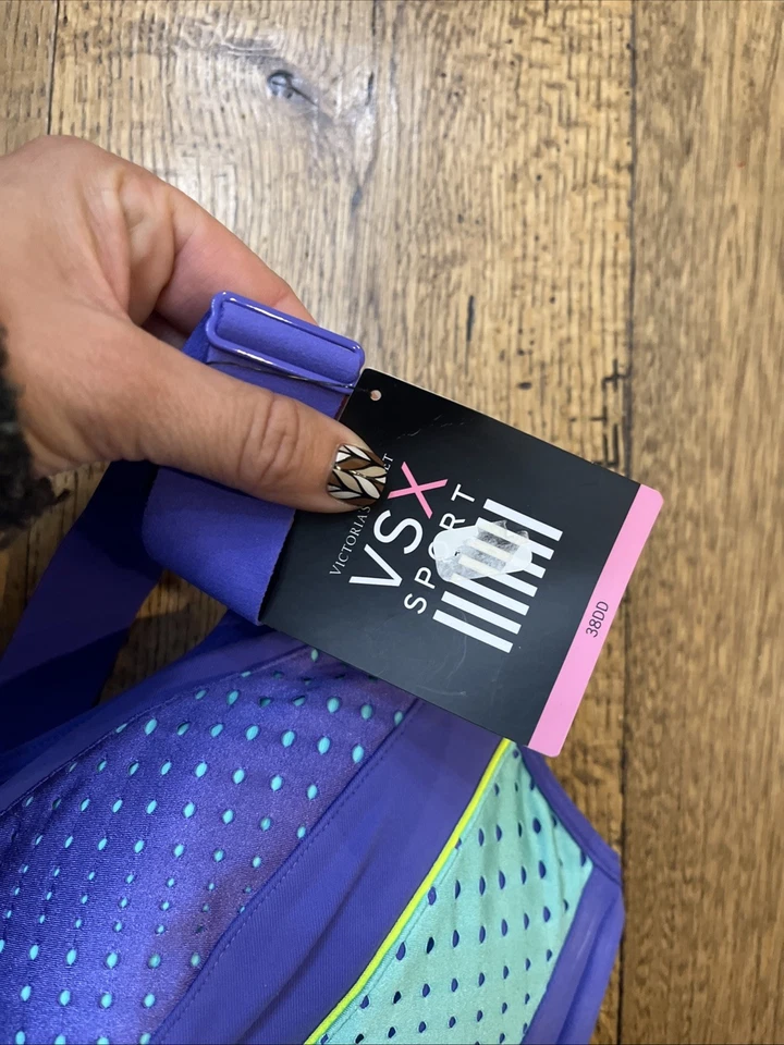 Victoria Secret Incredible Knockout Sujetador Deportivo Cremallera Frontal, Para Mujer 38DD - NUEVO Foto 4 de 4