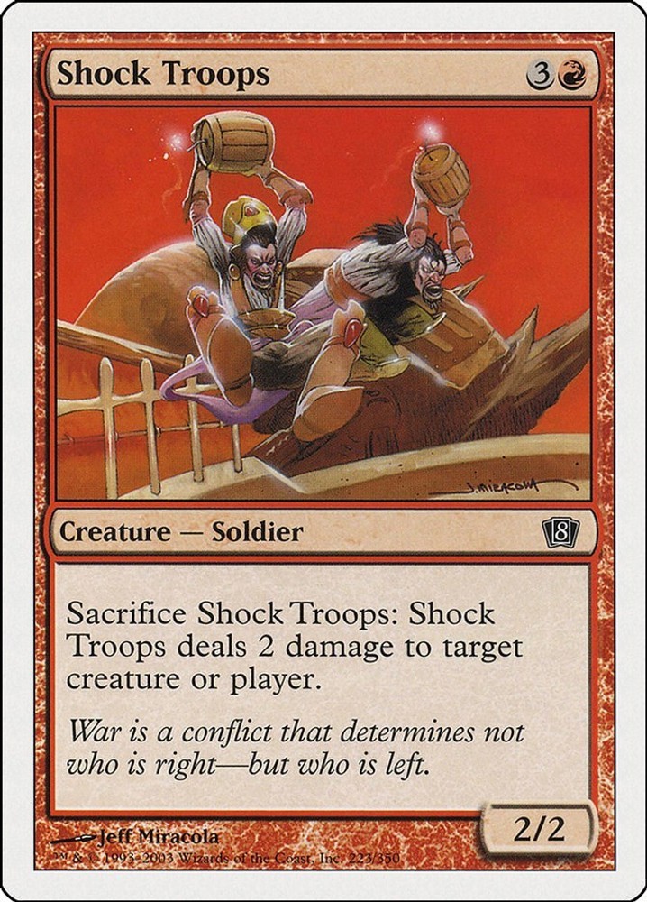 Shock Troops - 8th Edition 8ED - 223 - LP - MTG