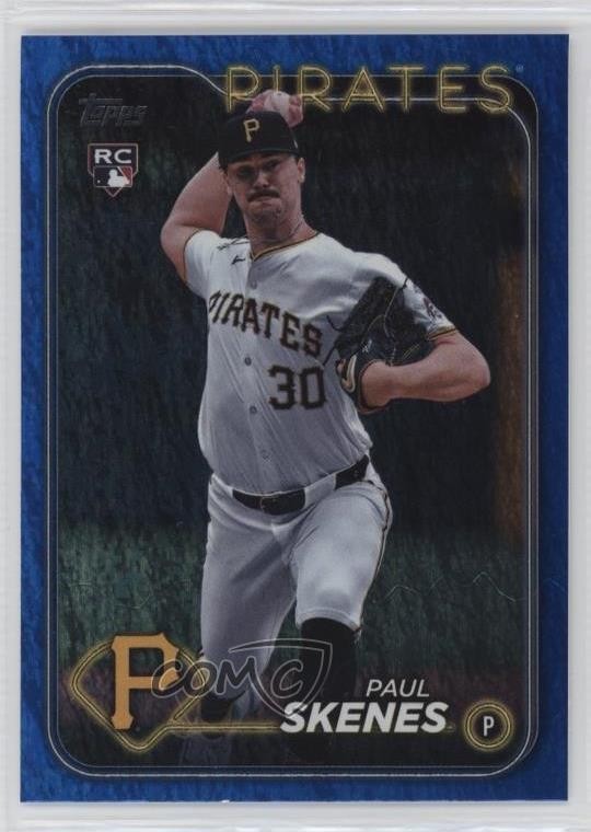 2024 Topps Update Blue Holo Foilboard /999 Paul Skenes #US100 0at1