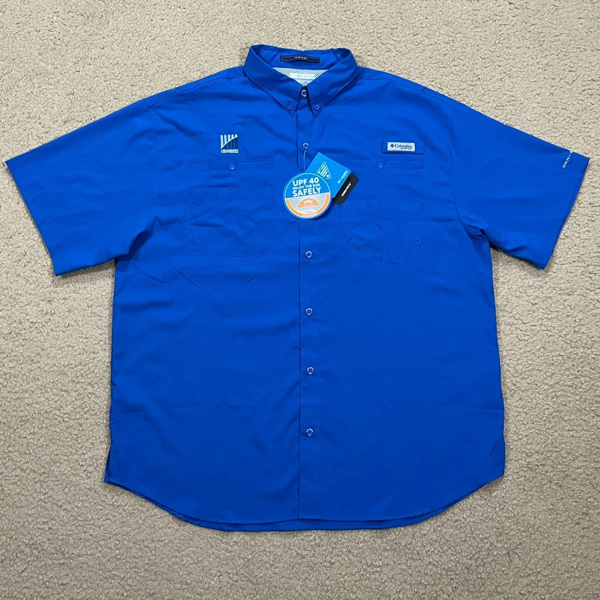 Columbia Camisa de Pesca de Manga Corta PFG Tamiami II UPF 40 para