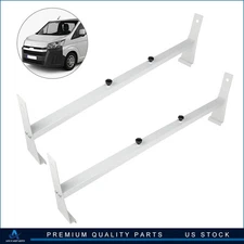 White Van 2 bar Ladder Rack Roof Cargo Universal Steel Bars 600lb NEW cross bar