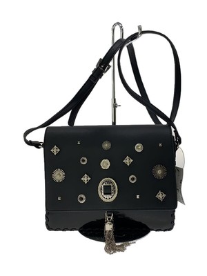 EVRIS Enamel Shoulder Bag Black Compact Used
