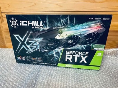 inno3D GEFORCE RTX 3080 ICHILL X3 10GB GDDR6X PCIe 4.0 Grafikkarte unbenutzt