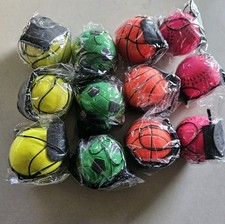 12 pcs Return Rubber Sport Ball on Nylon String with Wrist Band for Exercise