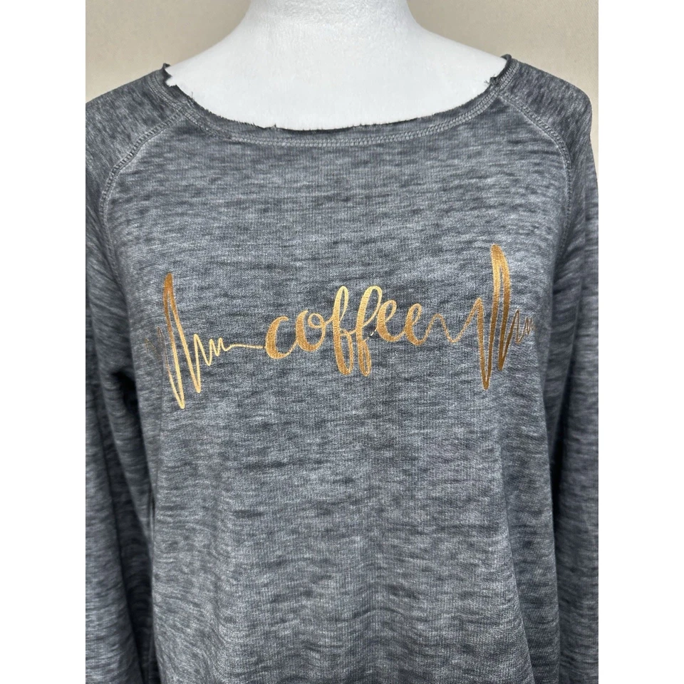 Top para mujer Z by Zobha negro/gris talla S café latido del corazón agotamiento atletismo Foto 2 de 4