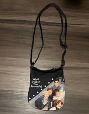 Accessory Innovations One Direction Black Crossbody Bag Adjustable Strap Zip