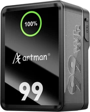 Artman V Mount Battery 99Wh V99P1- PD 100W Fast Charging Mini V Lock