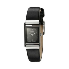NEW* Citizen EW9215-01E Eco-Drive Black Dial Black Leather Women's Dress Watch