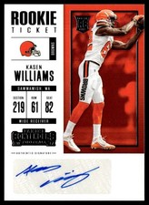 2017 Panini Contenders Rookie Ticket Auto Kasen Williams #296
