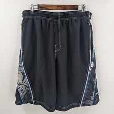 Men's SPEEDO Swim Trunks XL Extra Large Black Blue