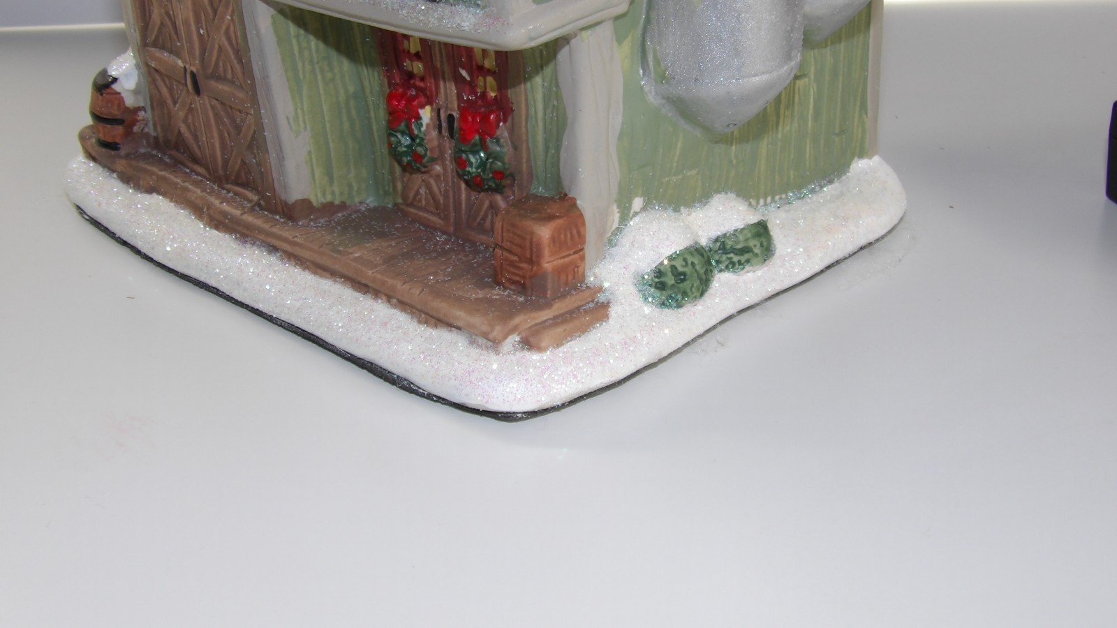 Ceramic Christmas Village Brewery with Custom Xmas Lights