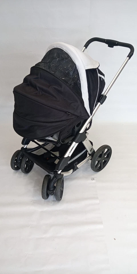 ABC-Design Turbo 6 Kombikinderwagen - Schwarz/Weiss  Set Komplett - Bild 4 von 4