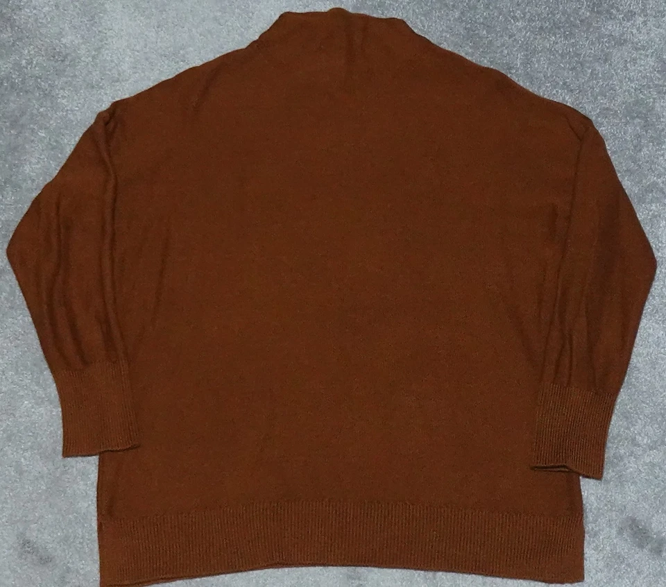 Preston & York Sweater Women's Large Brown Ribbed Knit Pullover - Image 4 of 4