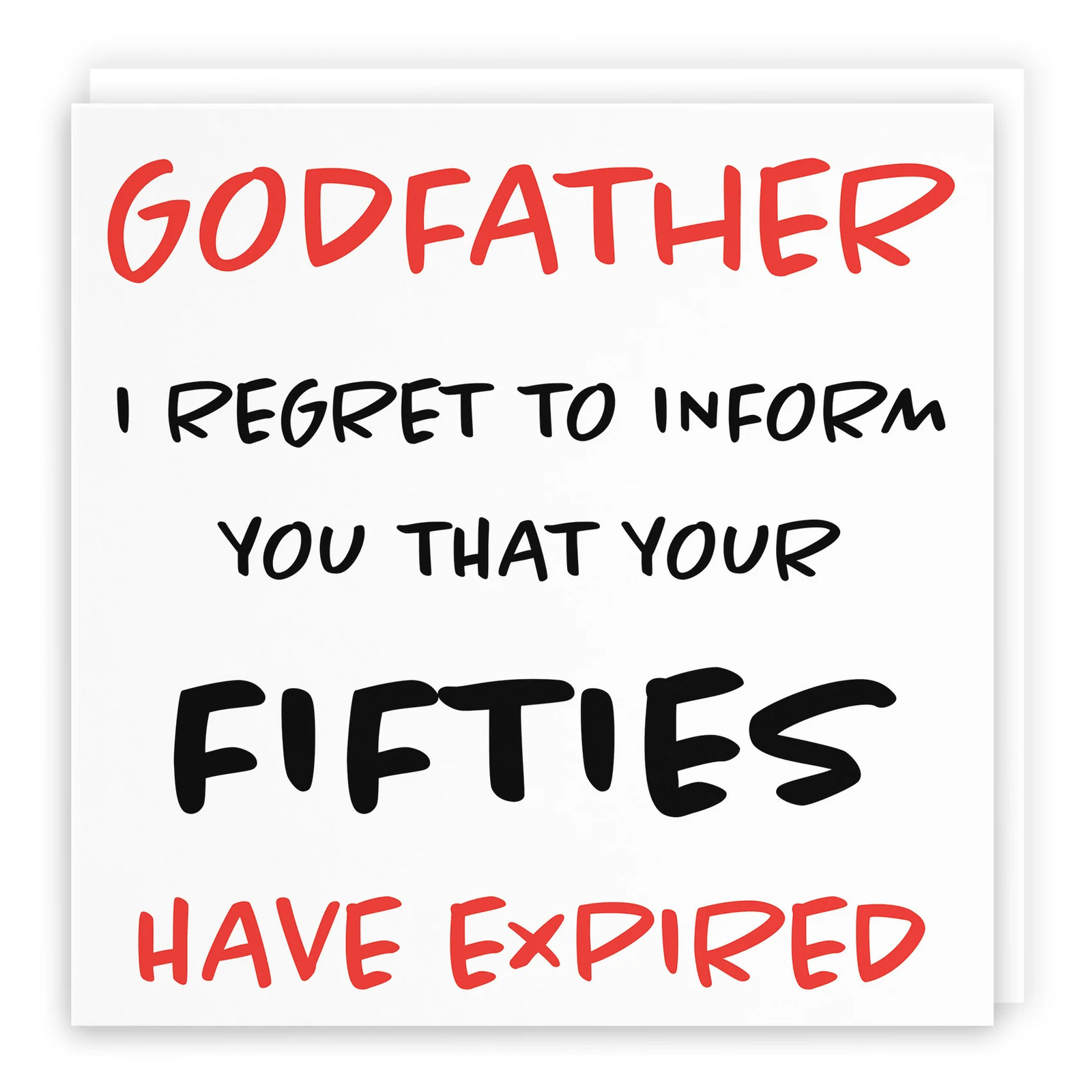 60th Godfather Humorous Birthday Card Retro
