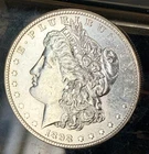 1898 - MORGAN DOLLAR - ALMOST UNCIRCULATED - FAST SHIPPING - FAST COIN DELIVERY!