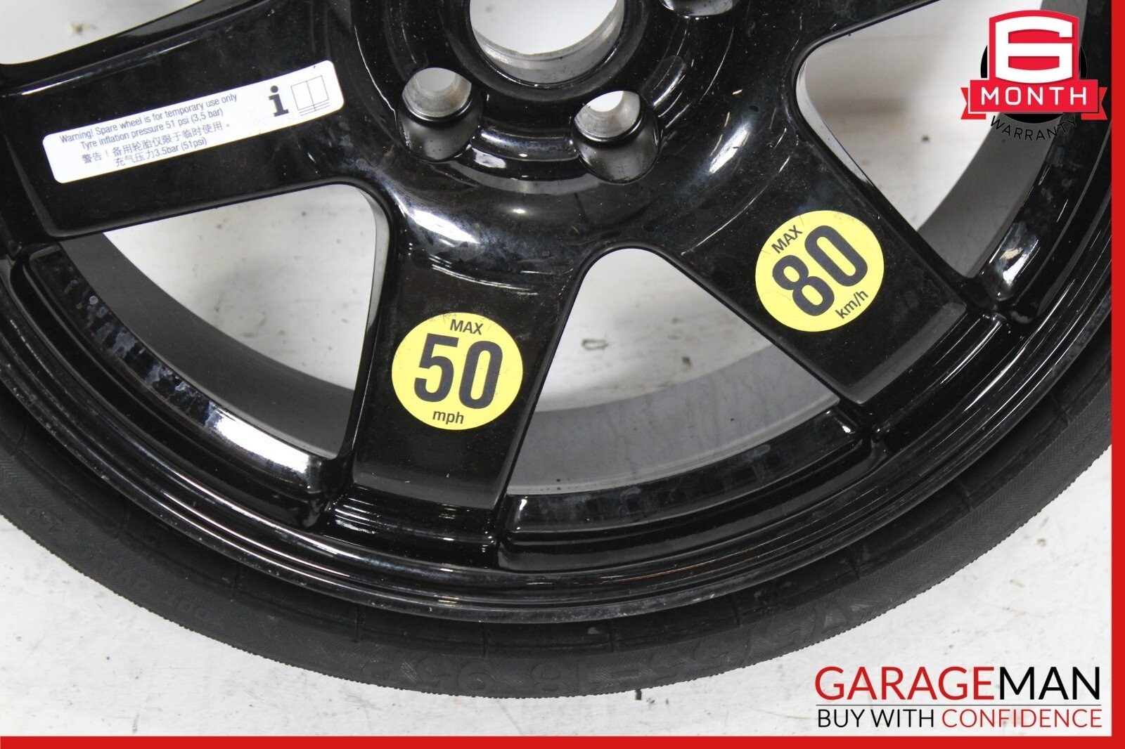 14-22 Maserati Quattroporte M156 Emergency Spare Tire Wheel Donut Rim 18 18" OEM
