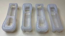 Lot of 4 OEM Official Nintendo Wii Remote Silicone Gel Cover Grip Sleeve RVL-022