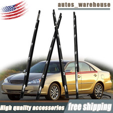 4pcs Window Molding Trim Weather Strip Seal Strip For 2002-2006 Toyota Camry