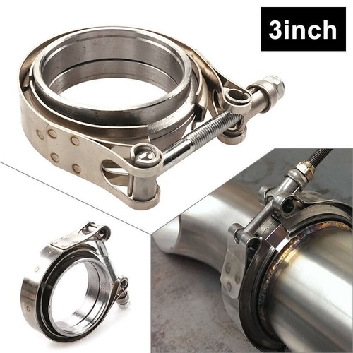 ADLERSPEED 1.5" Stainless Steel V-Band Clamp Kit – Self-Aligning Male/Female Flanges