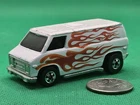 Vintage 1981 Hot Wheels Super Van #7649 '70s Van White w Flames Blackwall