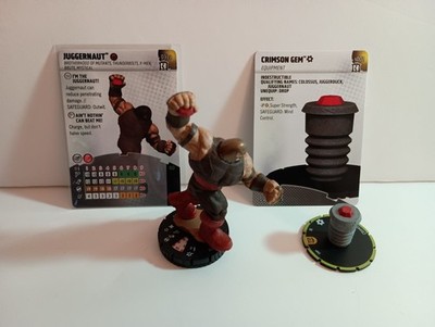 Heroclix Juggernaut 031a + Crimson Gem s002 Marvel Collector's Trove Super Rare