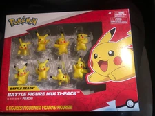 Pokemon Battle Ready 3” Pikachu 8 Figure Multi Pack 2022 Jazwares - New in Box