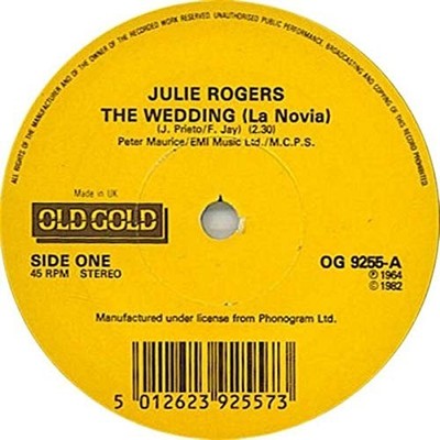 Julie Rogers - Wedding La Novia / Amanda - Used Vinyl Record 7 - J5z