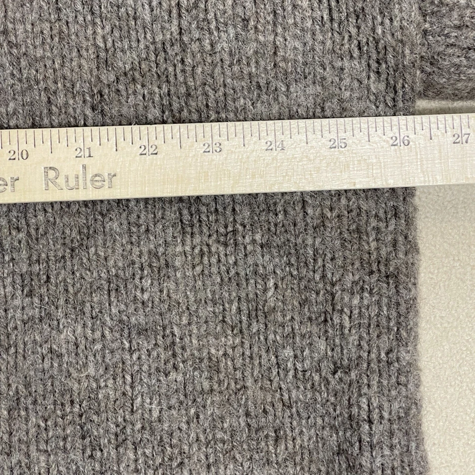 Suéter Stussy Denim Tears Para Hombres XL Gris Cremallera Completa Tejido Lana Pesada Con Capucha Foto 4 de 4