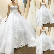 Elegant Wedding Detachable Train Bridal Ball Gown Tulle Removable Train