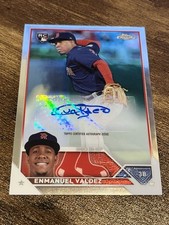 2023 Topps Chrome Enmanuel Valdez Rookie Auto Boston Red Sox