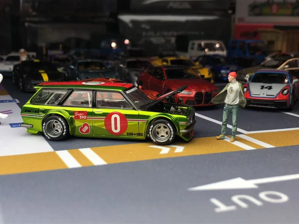 Kaido House 1:64 KHMG 164 Datsun Kaido 510 Wagon OG Figura Blanca Modelo Diecast Foto 2 de 4